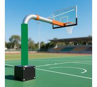 Post Padding Wrap Around Player Protection, 6ft Tall Outdoor Basketball Hoop Padded Pole Column Cover With Fix Fastener, For Playgrounds/Sports Court(Green,Dia 7 1/2in)