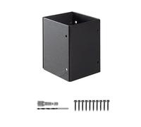 Post Protector Set, Rustproof Post Base Protectors 3.3-6 Inch, Waterproof Fence Post Cover Brackets for Mailboxes, Decks, Pergolas, Gazebos, and Pavilion Railing