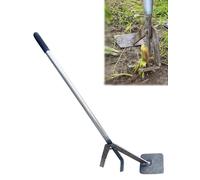 Post Puller Tool Heavy Duty Steel Lever for Removing Wood Fence Posts, Sapling Stump Extractor with Non-Slip Grip for Farm Yard Landscaping Cleanup