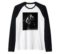 Post-Punk Singer Live Shot By Martin O'Neill Raglan Baseball Tee