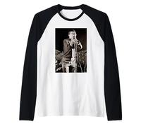 Post-Punk Singer Singing Live 1979 By Martin O'Neill Raglan Baseball Tee