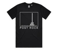 Post-Rock Graphic Equaliser T Shirts - Gifts for Guitar Players - Mogwai Godspeed You Black Emperor Mono Explosions in The Sky slint - Gifts for Musicians (UK, Alpha, M, Regular, Regular, Black)