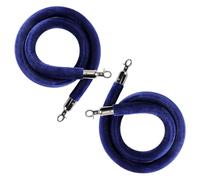 Post rope, 3, 4, 5 or 10 feet, orange, blue, for queue posts, with silver hooks, blue, 100 cm