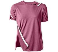 Post Shoulder Surgery Shirts for Men Women Unisex After Rotator Cuff Surgery Shirt Snap Access Recovery Hospital Shirt, Deep Red, XXL