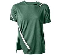Post Shoulder Surgery Shirts for Men Women Unisex After Rotator Cuff Surgery Shirt Snap Access Recovery Hospital Shirt, Ice Green, XL