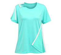 Post Shoulder Surgery Shirts for Women- Short Sleeve-Full Snap-Open Arm Shoulder Recovery Clothing Chemo Clothing, Mint, M
