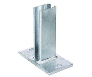 Post Support for Attaching Fence Posts for Double-Wire Mesh Panels to Walls