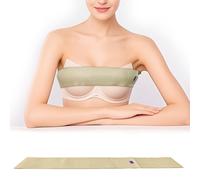 Post Surgery Breast Implant Stabilizer and Compression Band, Breast Augmentation and Reduction Strap, Chest Belt, Sports Bra Support Strap Bandage, One Size Fits All (Beige)