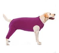Post Surgery Dog Suit, Recovery Suit Back Legs Dog Wound Protector Leg Support Surgery Recovery Suit Male Dogs Elbow Protector Brace Prevent Licking or Biting at the Surgical Area(Purple-red, XL)