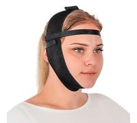 Post Surgery Facial Compression Garment Chin Strap Band, Double Chin Face Wrap Tape, Jawline Exerciser, Face Slimmer, Jowl Tightening, Chin Lifting Belt (Black)