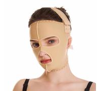 Post Surgery Full Face Compression Mask, Facial Liposuction Head Wrap, Double Chin Neck Shaping Face Sculpting Garment(M)