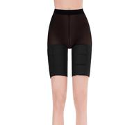 Post Surgery Lipo Compression Thigh Wrap Adjustable Leg Shaper Sleeves for Slimmer Tighten Leg(Black)