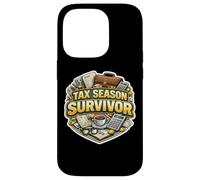 Post Tax Season Survivor Funny Accountant Bookkeeper CPA Fun Case for iPhone 14 Pro