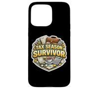 Post Tax Season Survivor Funny Accountant Bookkeeper CPA Fun Case for iPhone 15 Pro Max