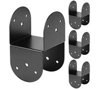 Post Top Bracket, Heavy Duty Rack, 4 Pieces with Metal Build, Beam Connector with Strong Support, Outdoor Tools, 7.09x3.7x3.7 Inches Patio Accessories for Inch Wood Post Gazebo Porch Pergola