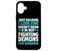 Post Traumatic Stress Disorder PTSD Awareness Case for iPhone 16 Plus