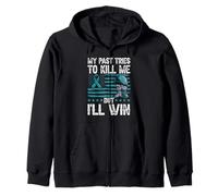 Post Traumatic Stress Disorder PTSD Awareness Zip Hoodie
