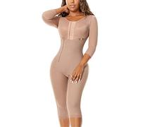 Post- Use Women Body Shaper Smart Compression Fabrics Long GirdleTo The Knee Girdle Compression Garment