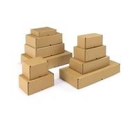 Postal Cardboard Boxes ━ Brown Shipping Boxes for Gift Packaging, Parcel Boxes for Small & Medium Parcels by TGL PACKAGING™ (100, 160x150x75mm)