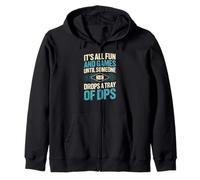 Postal Clerk Fun And Games Until The Whole DPS Tray Falls Zip Hoodie