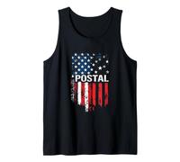 POSTAL Distressed American Flag Tank Top