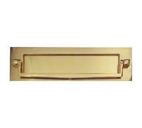 Postal Knocker 250mm x 76mm - Polished Brass
