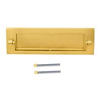 Postal Knocker, Polished Brass