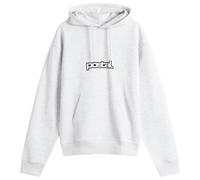 POSTAL Men's Bold Outline Logo Hoodie Marl Grey