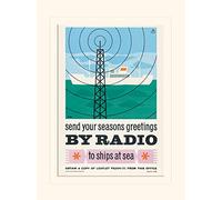 Postal Museum (Send Your Christmas Greetings by Radio 1960) Mounted 30 x 40cm Print