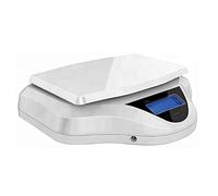 Postal Scale White Weigh Easy Use Digital Shipping 30 kg / 66 lbs Capacity, Parcel Scale with Power Adapter and Extendable Cord