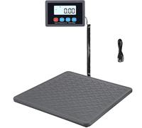 Postal Scales 440lbs Digital Parcel Scales, Parcel Weighing Scales with LCD Display, Hold/Tare Function,Alloy Steel Platform for Luggage Suitcase Package, Batteries(Not included) / USB Cable Powered
