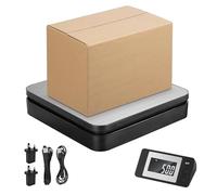 Postal Scales Digital, High Precision Parcel Weighing Scales with Wireless LCD Display, Tare/Hold Function, ABS & Stainless Steel Shipping Scale for Packages, Luggage, Large Dogs (UK Plug)