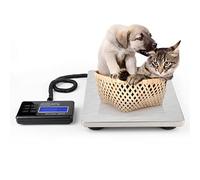 Postal Scales Digital Weight Shipping Scale 440Lbs Lcd Platform Heavy Duty Portable Stainless For Industrial Floor Deli Food Produce With Display,Black,