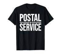 Postal Service Mail Mailman Postman Uniform Costume TEE Value Graphic T-Shirt, Men, Black, M