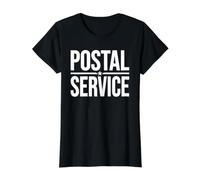 Postal Service Mail Mailman Postman Uniform Costume TEE Value Graphic T-Shirt, Women, Black, S
