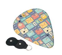 Postal Stationery Guitar Picks, 6 Pack Includes Thin(.46mm), Medium(.71mm) & Heavy Gauges(.96mm) Suitable For Guitar, Ukulele, Etc.