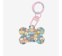 Postal Stationery Print Acrylic Dog Bone Ornament,Pet Ornament,Key Chain,Gifts Wrapping,for Pet Lovers