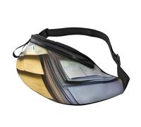 Postal Stationery Print Unisex Pack Waist Bag Travel Accessory for Sunglasses Wallets Passports Key