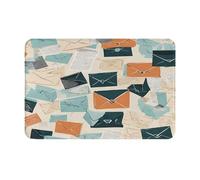 (Postal Stationery) Printed Door Rugs for Bath Room,Bedroom and Office 16 X 24 in Floor Bath-mat, Soft Non-Slip Modern Indoor Carpets.