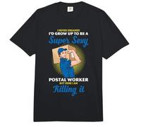 Postal Worker Confident Novelty Humor Killing It Design Comfort Colors Adult Heavyweight T-Shirt