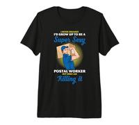 Postal Worker Confident Novelty Humor Killing It Design Premium T-Shirt