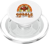 Postal Worker Gobble Squad Thanksgiving Turkey Fall Rainbow PopSockets PopGrip for MagSafe