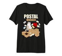 Postal Worker I'm Ok Mail Carrier Funny Cat Postal Worker Premium T-Shirt