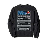Postal Worker Nutritional Facts Appreciation Humor Design Sweatshirt