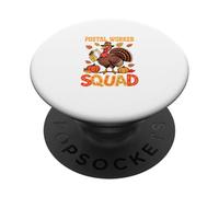 Postal Worker Squad Thanksgiving Turkey Pilgrim Fall Leveas PopSockets Adhesive PopGrip
