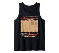 Postal Worker Stamp Collecting Philately Humor Design Tank Top