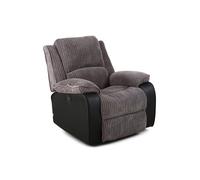 Postana Jumbo Cord Electric Recliner More4Homes Grey One Size