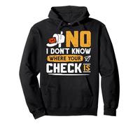 Postboten NO I DON'T KNOW WHERE YOUR CHECK FUNNY PostalBoats Pullover Hoodie