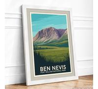 Postcard from Ben Nevis Vintage Framed Wall Art Print A4 (29.7×21cm)