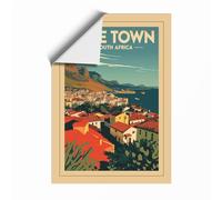 Postcard from Cape Town Vintage Unframed Wall Art Print A3 (42×29.7cm), Wall Decor for Living Room, Bedroom, Office & Home, Art Gift